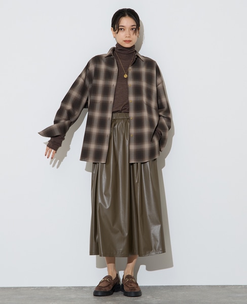 チェックシャツ 詳細画像 ブラウン 4