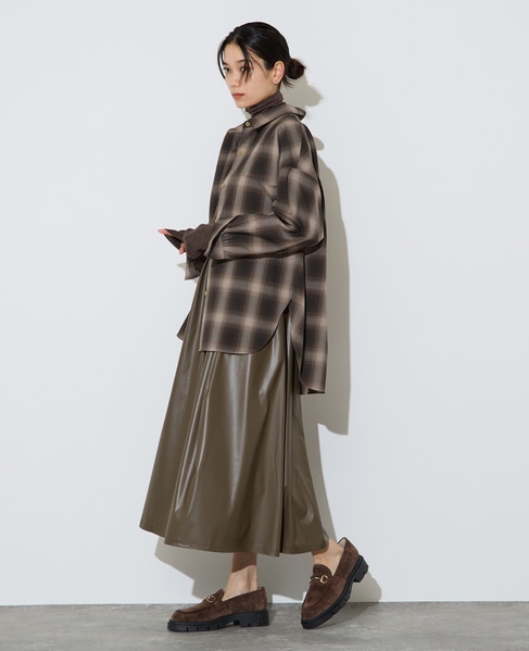 チェックシャツ 詳細画像 ブラウン 6