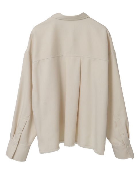 クロップドシャツ 詳細画像 アイボリー 14