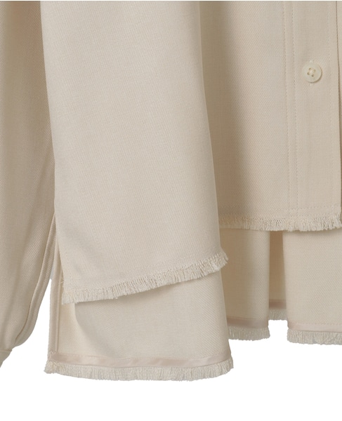 クロップドシャツ 詳細画像 アイボリー 18