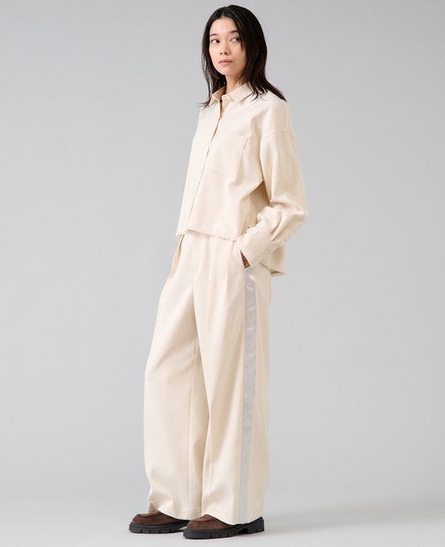 クロップドシャツ 詳細画像 アイボリー 8