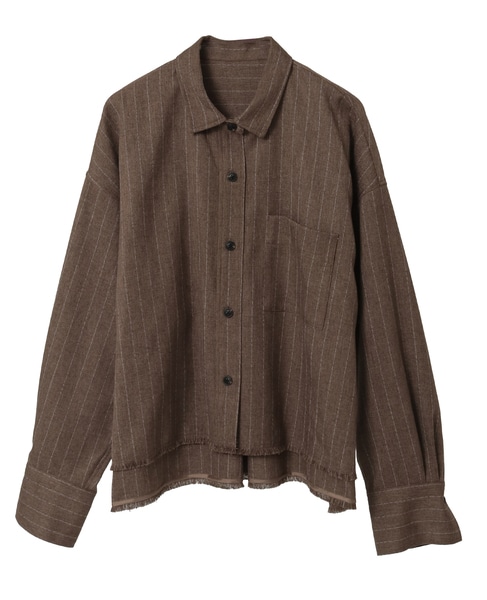クロップドシャツ 詳細画像 ブラウン 13