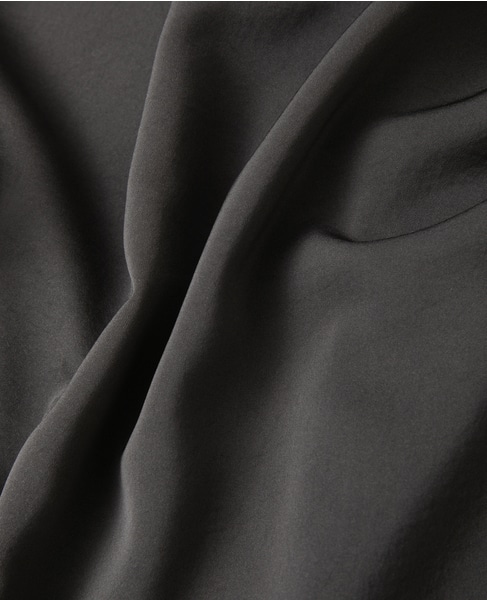 サテンボウタイ付きブラウス 詳細画像 チャコールグレー 21