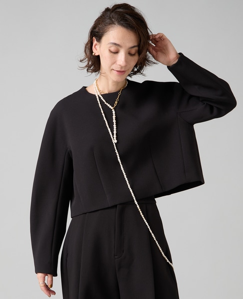 トリプルクロスノーカラープルオーバー 詳細画像 ブラック 2