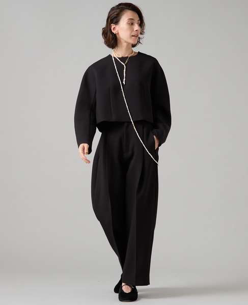 トリプルクロスノーカラープルオーバー 詳細画像 ブラック 3