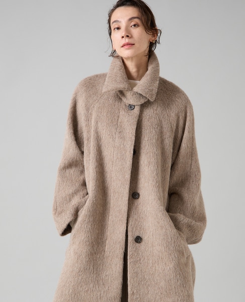 シャギーステンカラーコート