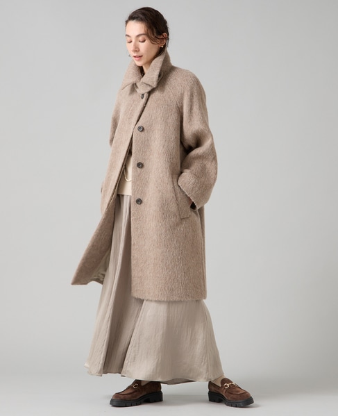 シャギーステンカラーコート 詳細画像 モカ 10