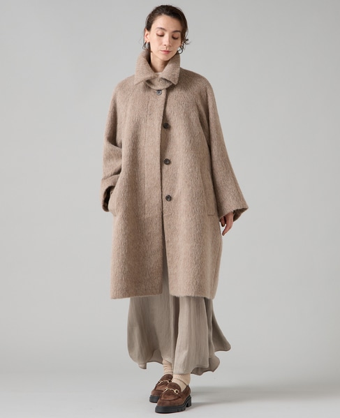 シャギーステンカラーコート 詳細画像 モカ 11