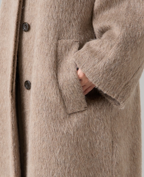 シャギーステンカラーコート 詳細画像 モカ 13