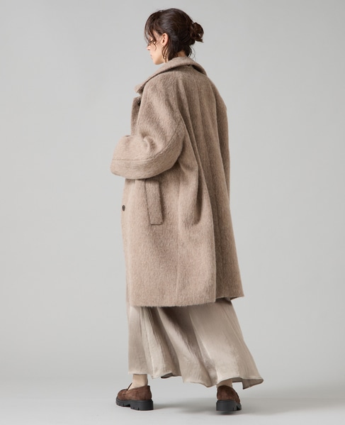 シャギーステンカラーコート 詳細画像 モカ 7