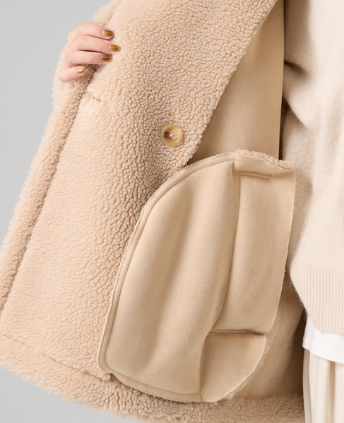 ビックカラーボアコート 詳細画像 ベージュ 12