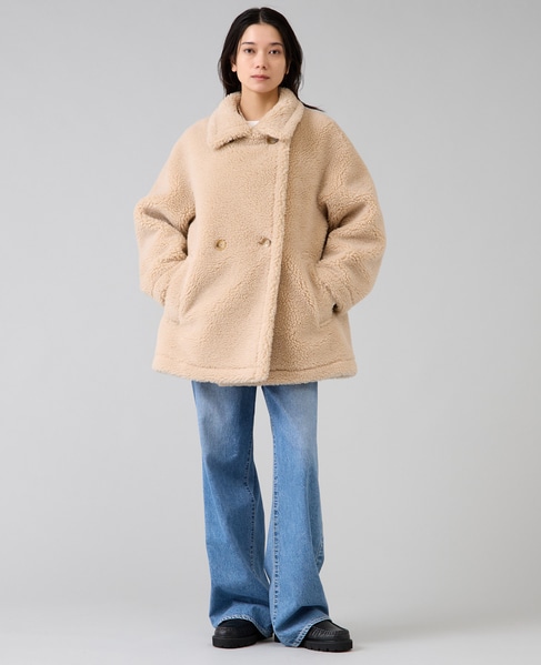 ビックカラーボアコート 詳細画像 ベージュ 14