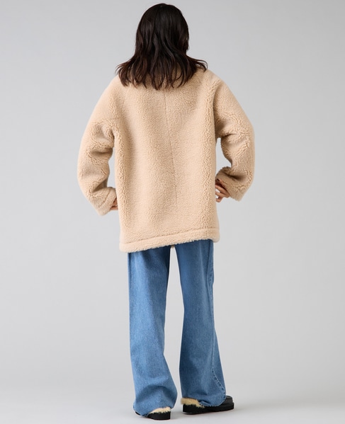 ビックカラーボアコート 詳細画像 ベージュ 15