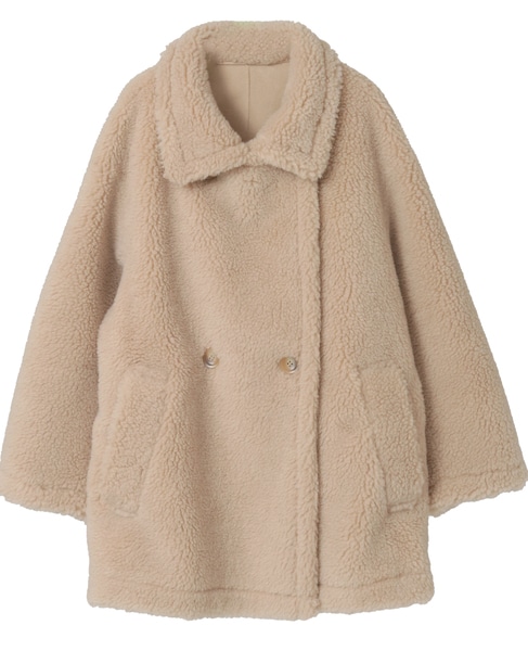 ビックカラーボアコート 詳細画像 ベージュ 20