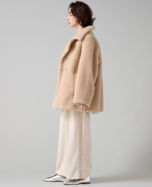 ビックカラーボアコート 詳細画像 ベージュ 5