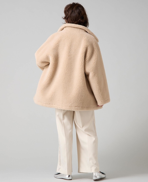 ビックカラーボアコート 詳細画像 ベージュ 6