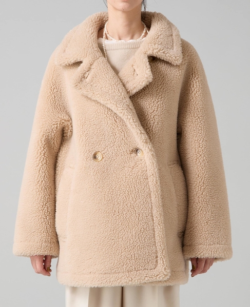 ビックカラーボアコート 詳細画像 ベージュ 7
