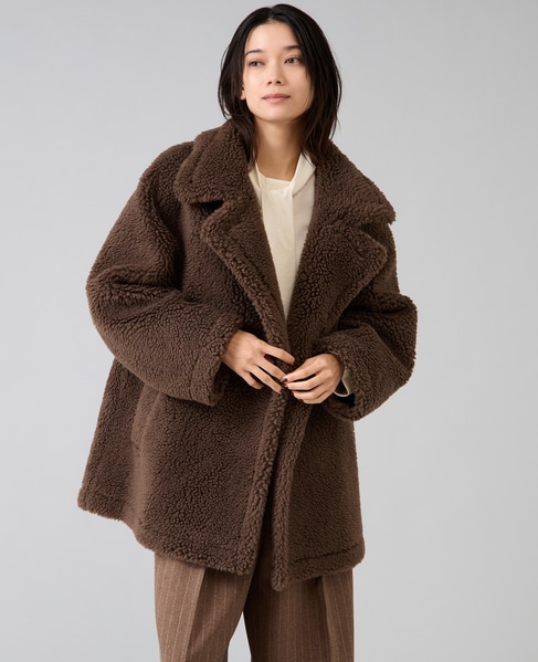 ビックカラーボアコート 詳細画像 ブラウン 15