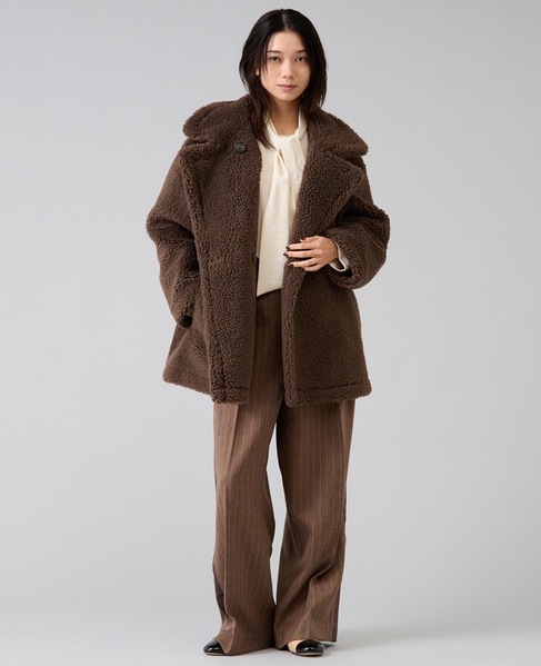 ビックカラーボアコート 詳細画像 ブラウン 17