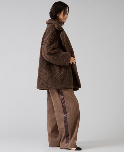 ビックカラーボアコート 詳細画像 ブラウン 20