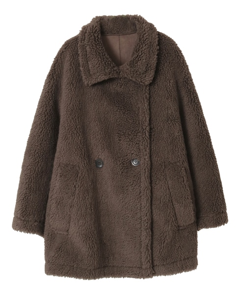 ビックカラーボアコート 詳細画像 ブラウン 21