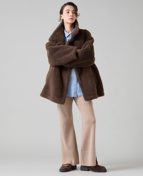 ビックカラーボアコート 詳細画像 ブラウン 7