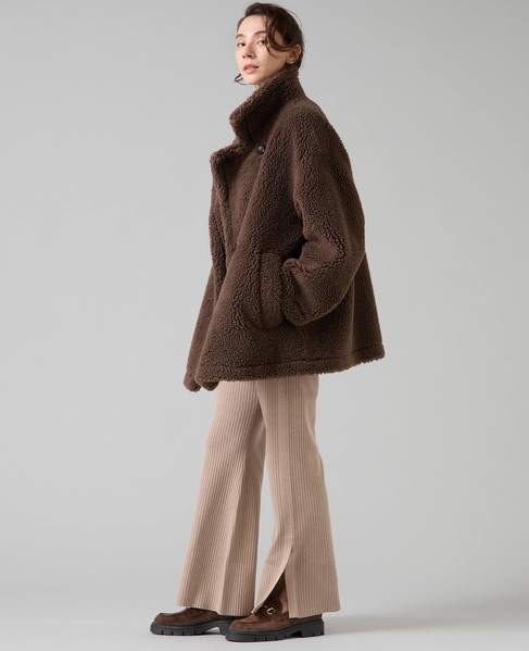 ビックカラーボアコート 詳細画像 ブラウン 8