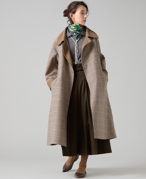 【大草直子さんコラボ】リバーシブルコート 詳細画像 ベージュ 2