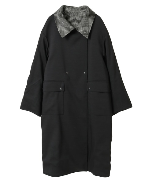 【大草直子さんコラボ】リバーシブルコート 詳細画像 ブラック 17