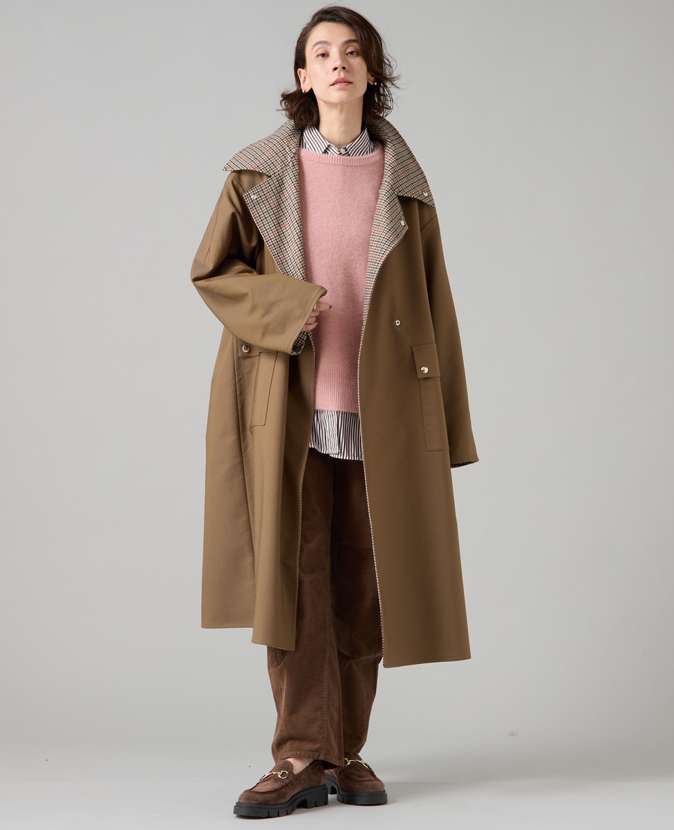 今月いっぱい値下げ 大草直子×ESTNATION コラボ ファーフード付きコート ESTNATION（エストネーション）の「【スタイリスト大草直子