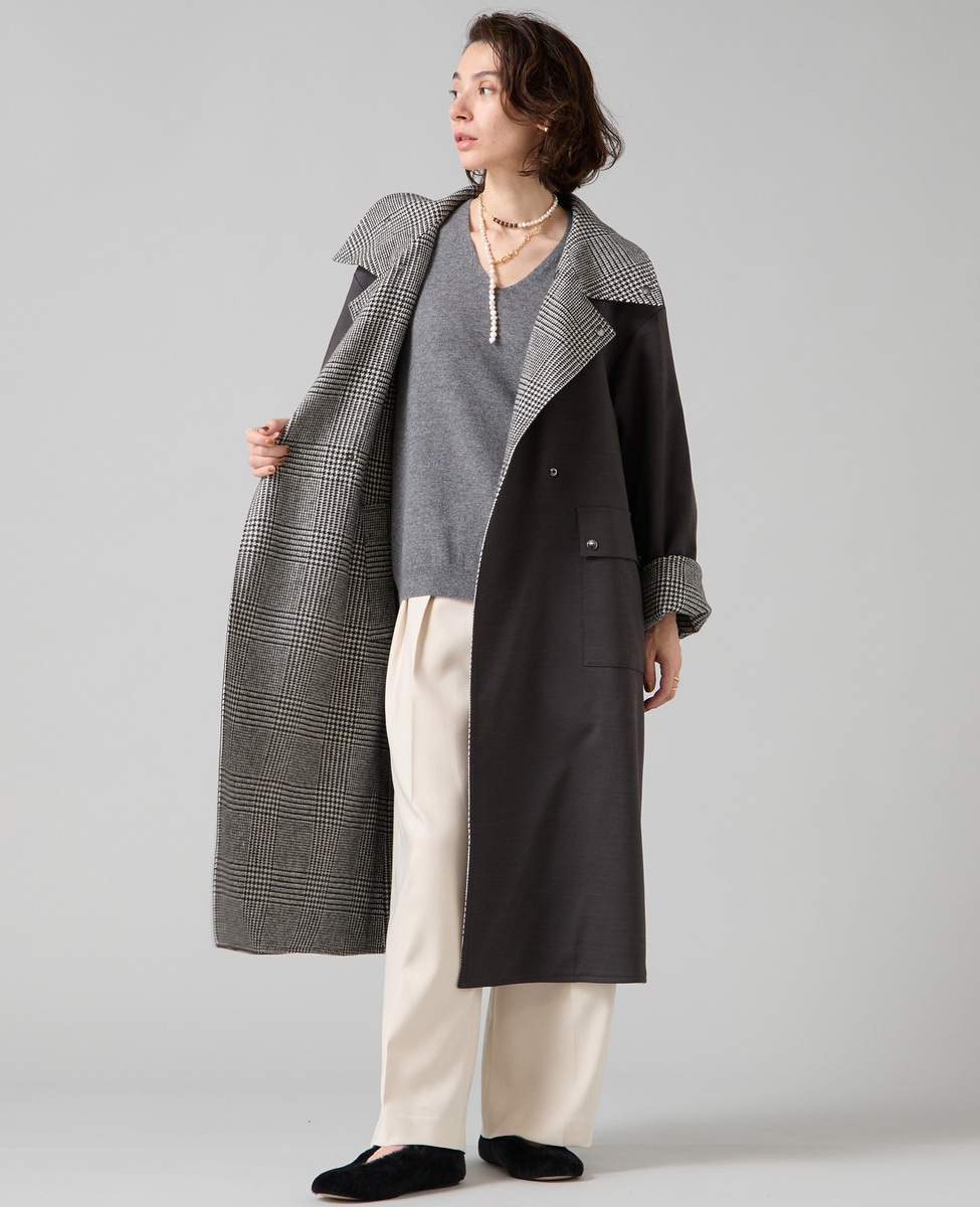 新品未使用品　Liesse リエス　ロングコート 楽天市場】liesse ノーカラーコートの通販