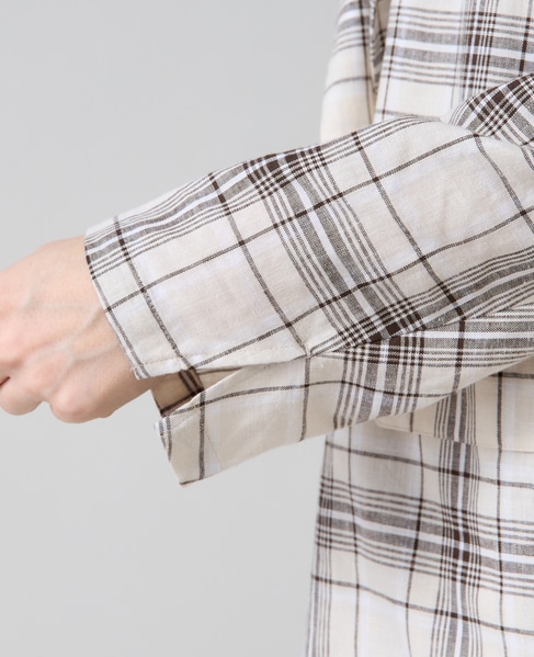 リネンテーラードジャケット 詳細画像 チェック 13