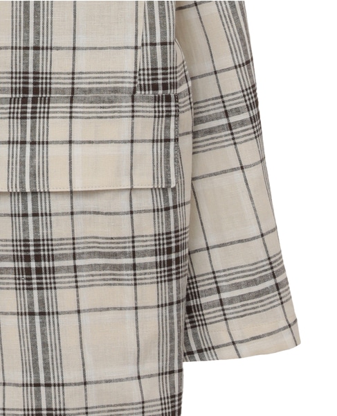 リネンテーラードジャケット 詳細画像 チェック 25