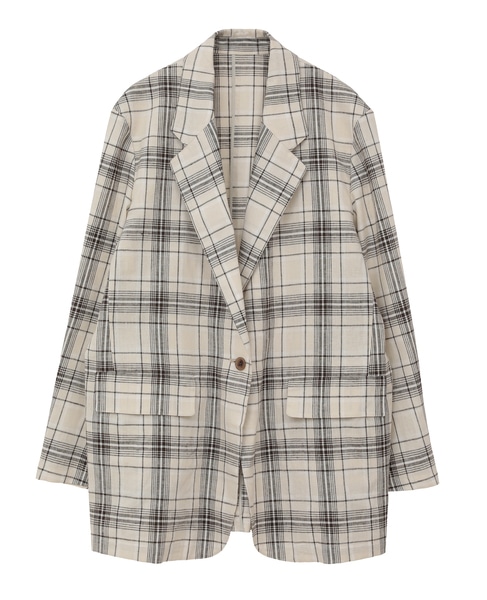 リネンテーラードジャケット 詳細画像 チェック 28