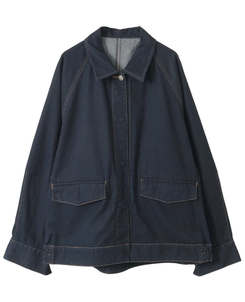 ドルマンデニムブルゾン 詳細画像 ネイビー 8
