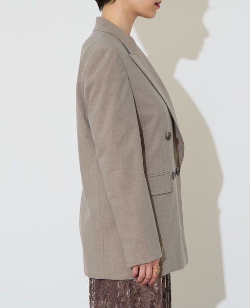 テーラードダブルジャケット 詳細画像 ベージュ 7