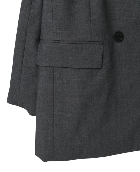 テーラードダブルジャケット 詳細画像 チャコールグレー 17