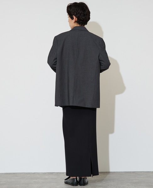 テーラードダブルジャケット 詳細画像 チャコールグレー 3