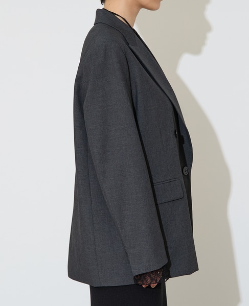 テーラードダブルジャケット 詳細画像 チャコールグレー 9
