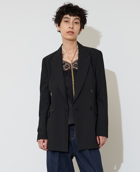 テーラードダブルジャケット 詳細画像 ブラック 1