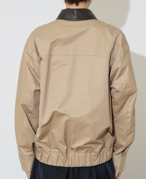 フェイクレザーコンビブルゾン 詳細画像 ベージュ 10
