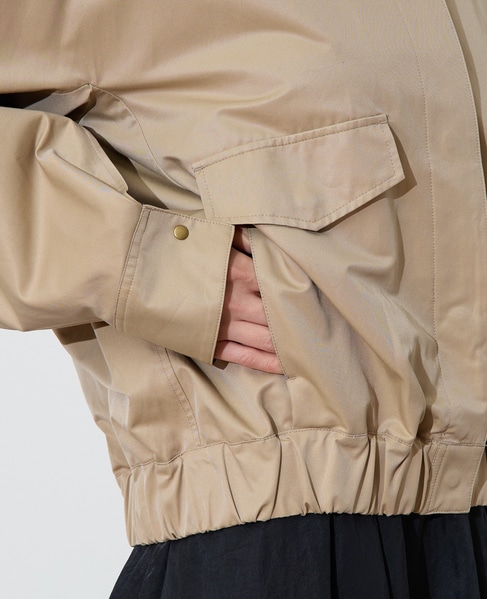 フェイクレザーコンビブルゾン 詳細画像 ベージュ 11