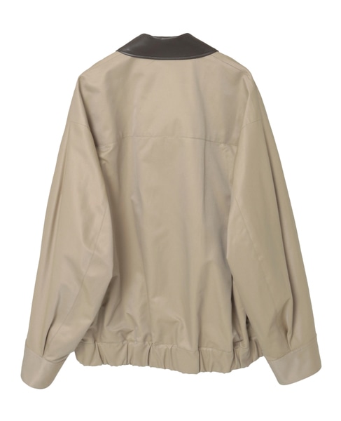 フェイクレザーコンビブルゾン 詳細画像 ベージュ 13