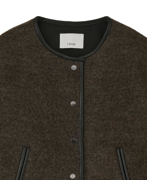 クロップドボアジャケット 詳細画像 ブラウン 10