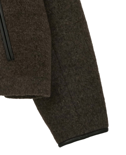 クロップドボアジャケット 詳細画像 ブラウン 11