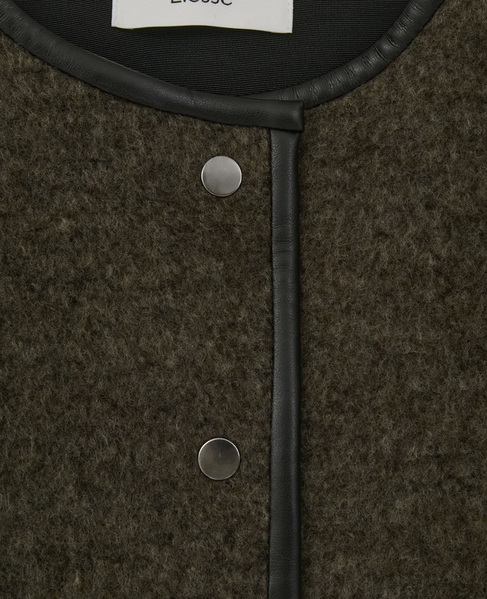 クロップドボアジャケット 詳細画像 ブラウン 13