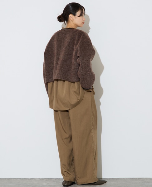 クロップドボアジャケット 詳細画像 ブラウン 6