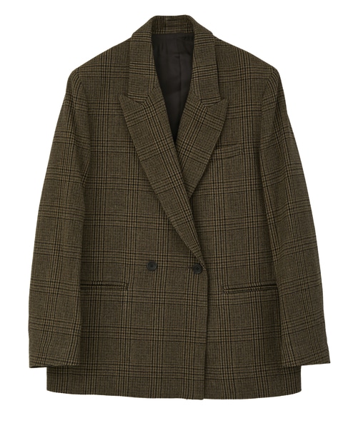 ピークドダブルジャケット 詳細画像 グレンチェック 13