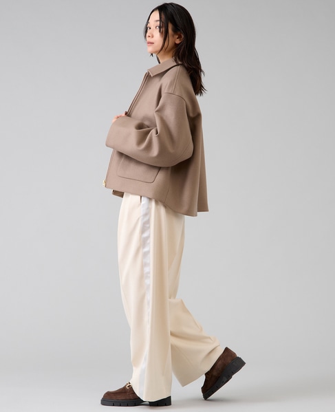 ショート丈ウールブルゾン 詳細画像 ベージュ 9