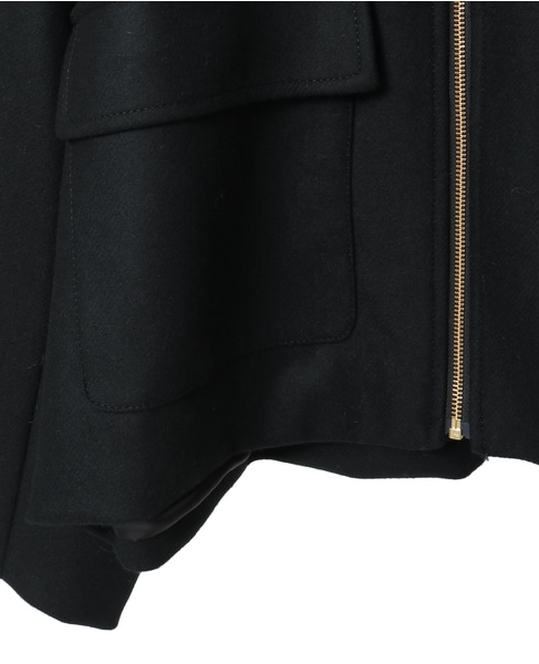 ショート丈ウールブルゾン 詳細画像 ブラック 12
